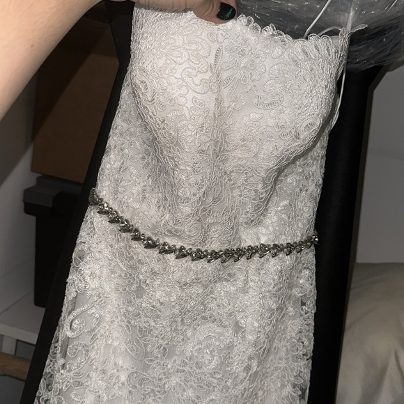 Lulus Luxe Bridal Remarkable Moment Dress Size 6 - Picture 5 of 7